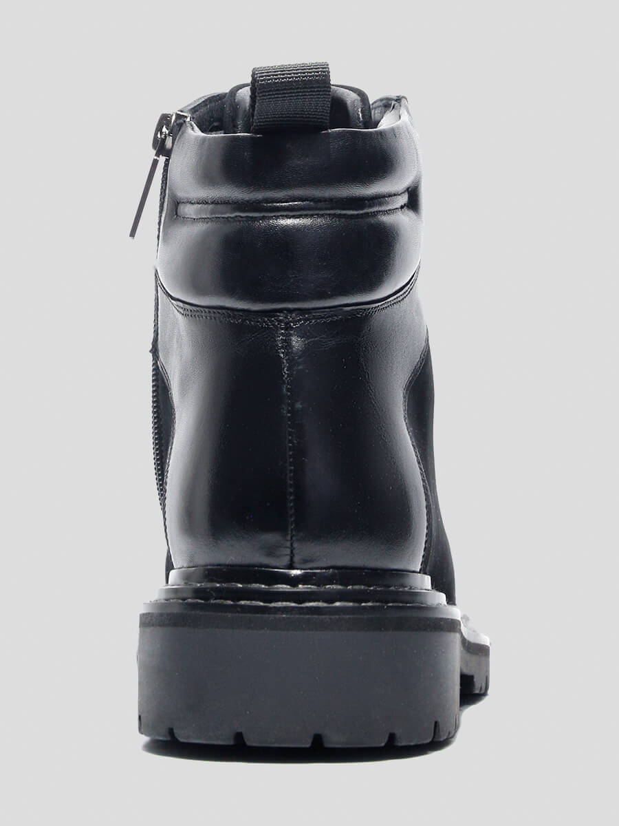 M1781592M Ботинки мужской черный+натуральный нубук/натуральная кожа