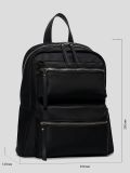 SU0315-01 Рюкзак женский черный+текстиль