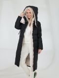 CLA389-31 Пальто женское черный+100% полиэстер
