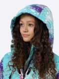 SE23001-10 Костюм детский (куртка+комбинезон) для девочек голубой+100% полиэстер