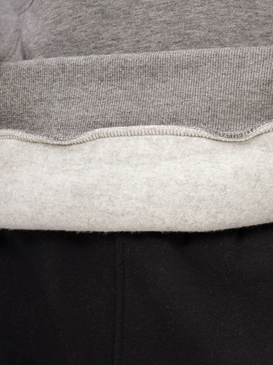 TO85184-07 Комплект (джемпер спортивный+брюки спортивные) мужской серый+70% хлопок, 30% полиэстер