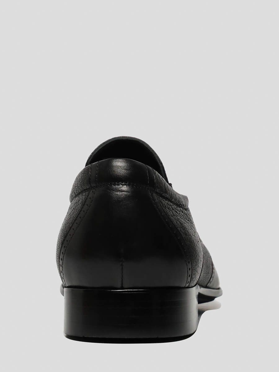 M1021806 Туфли мужской черный+натуральная кожа