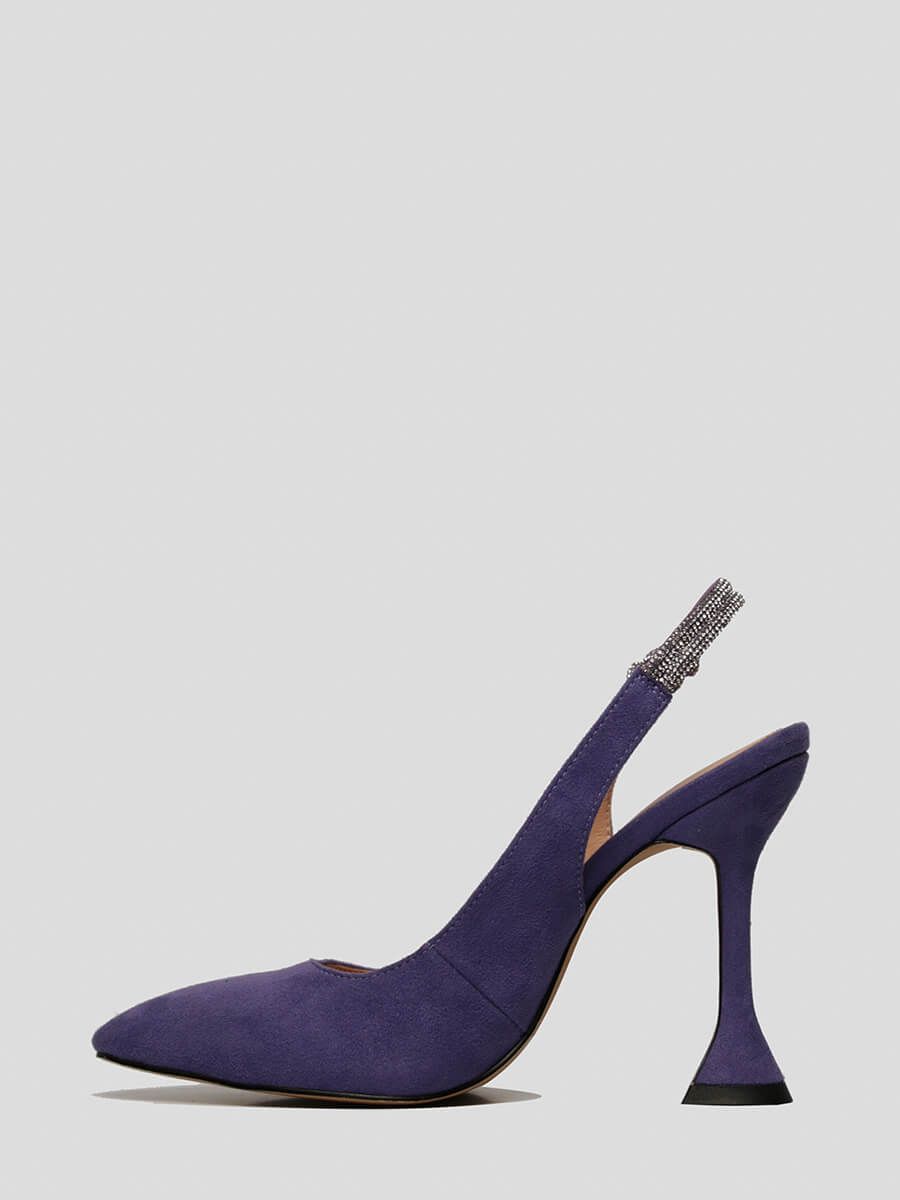 1847068 Туфли летние женский фиолетовый+искусственный велюр