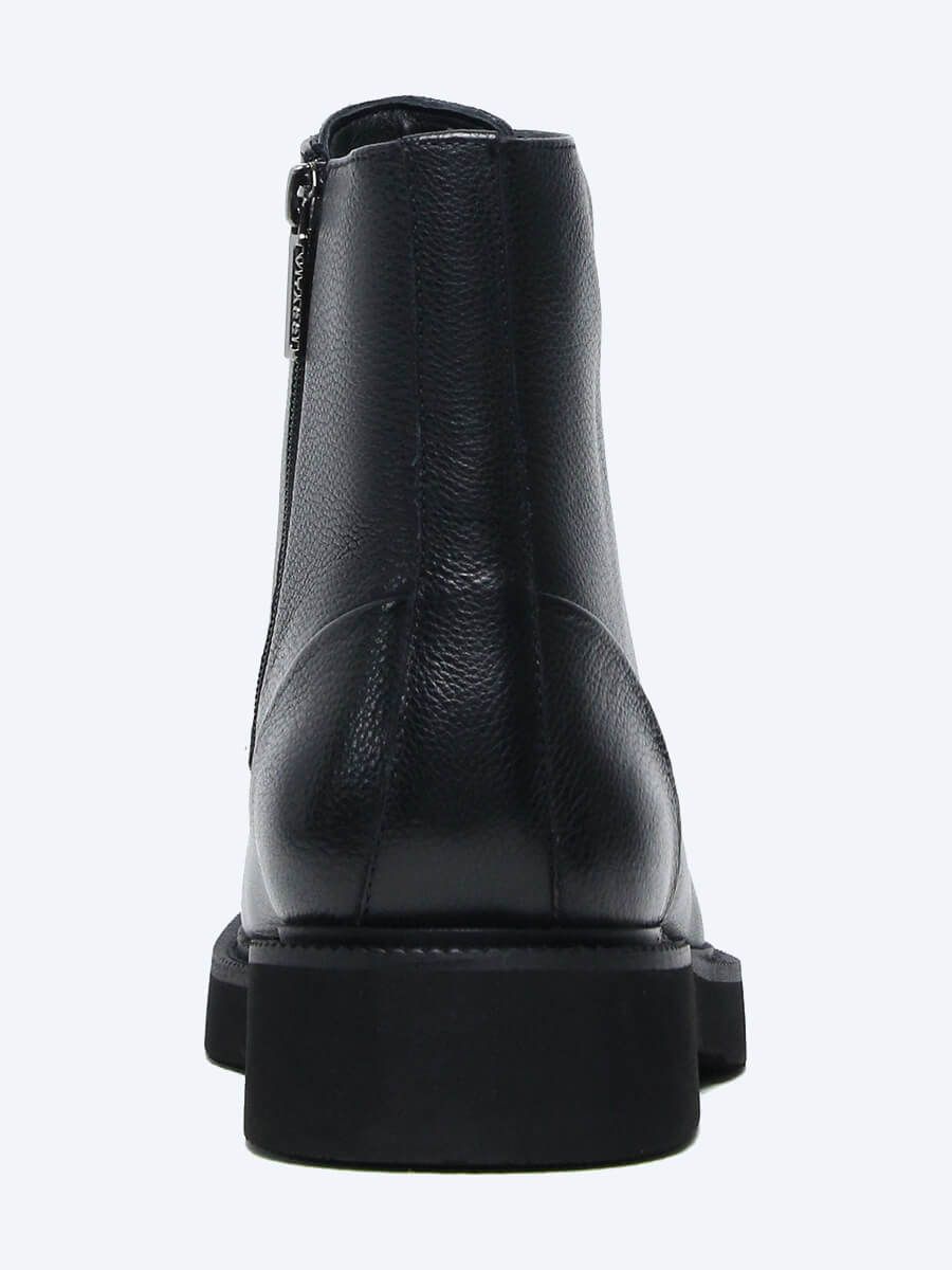 M1022050M Ботинки мужской черный+натуральная кожа