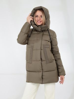 CLA8019-18 Куртка женская хаки+100% полиэстер