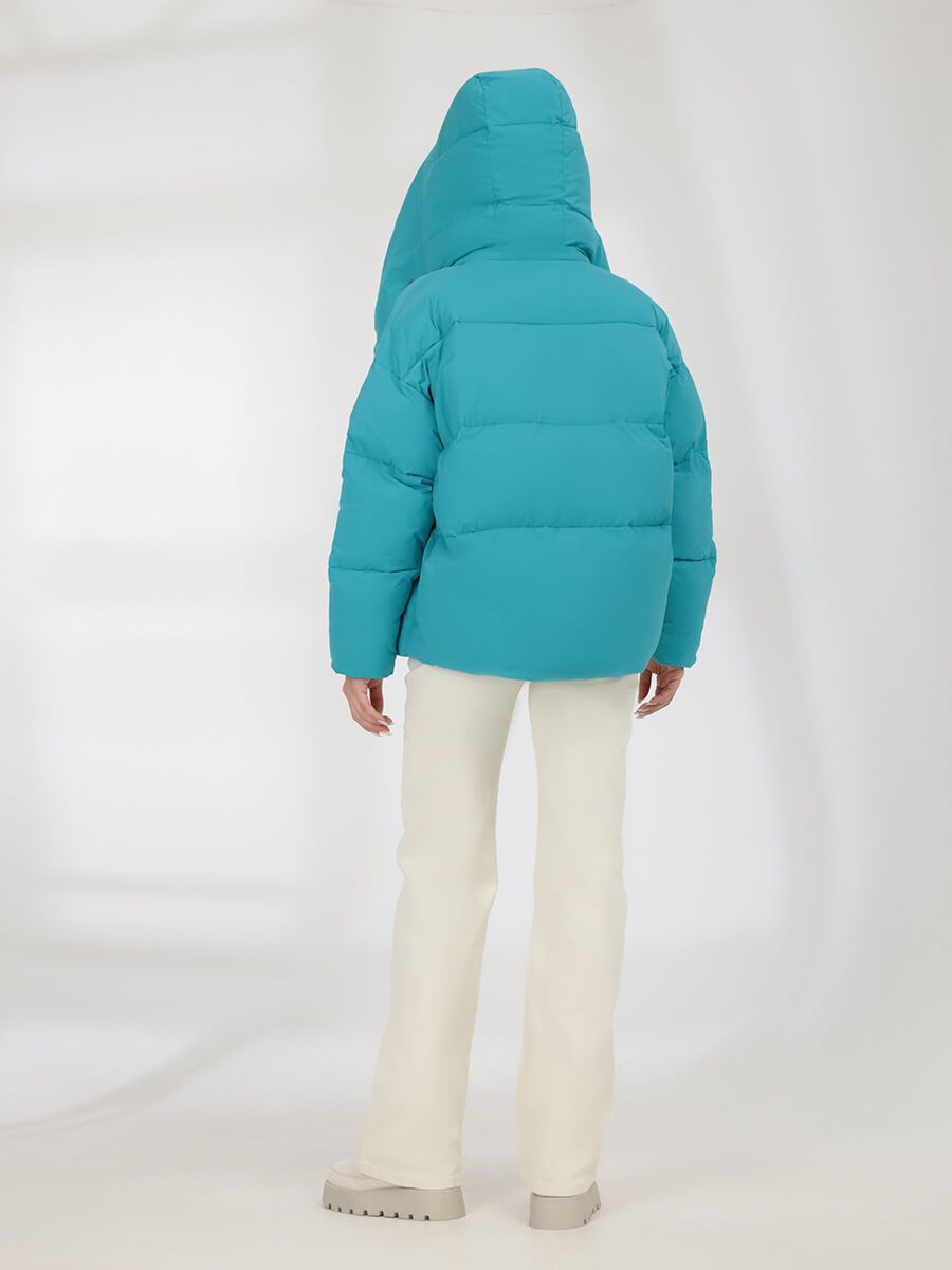CLA710-26 Куртка женская бирюзовый+100% полиэстер