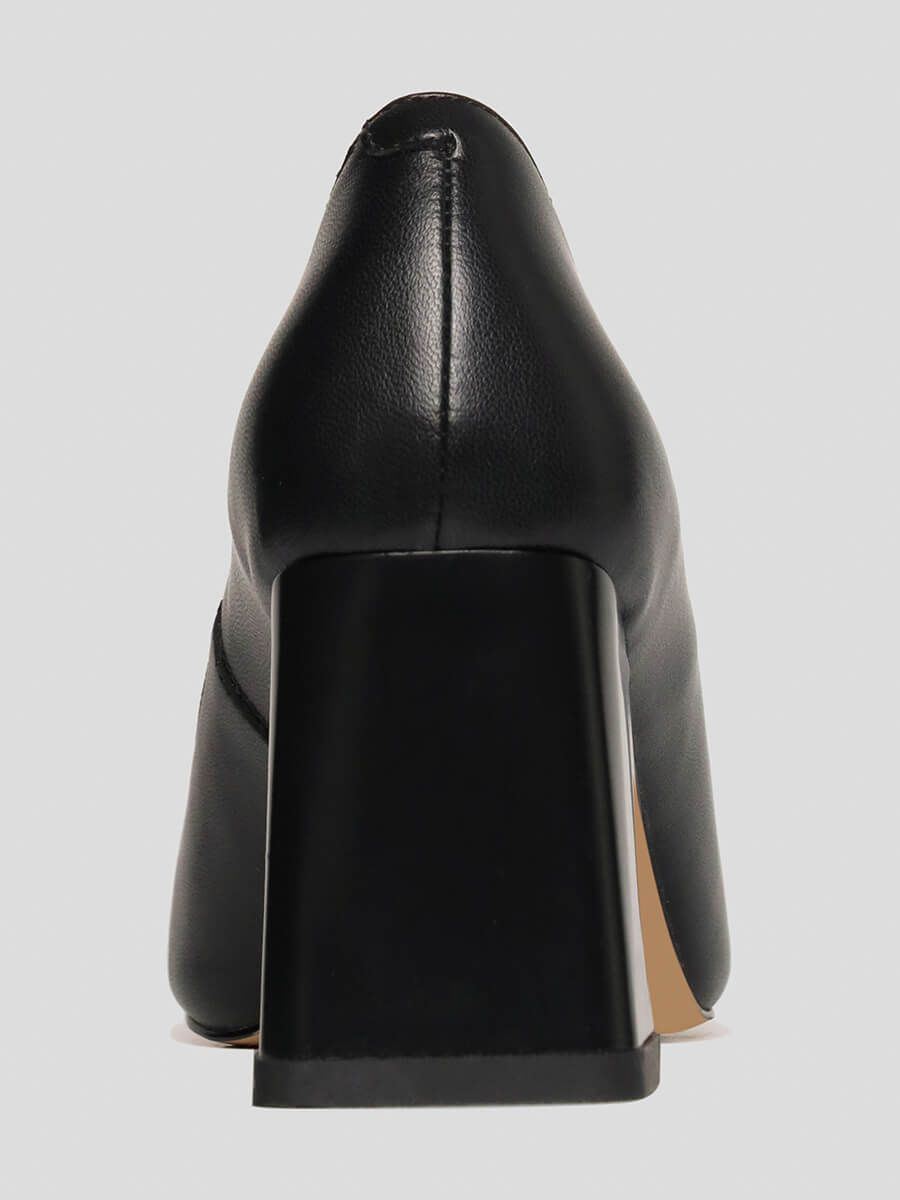 1846889 Туфли женский черный+натуральная кожа/полимерные материалы