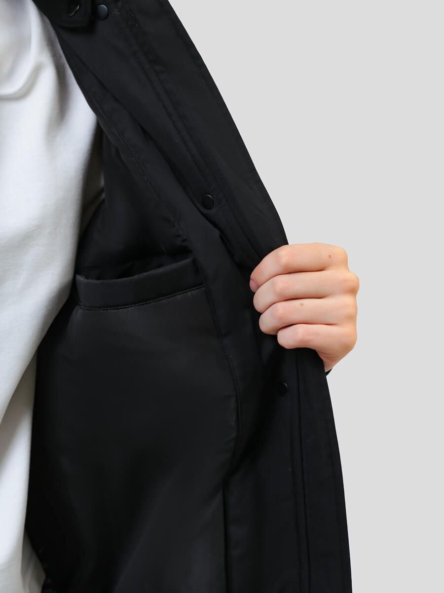 JAC643-01 Куртка для девочек черный+100% полиэстер