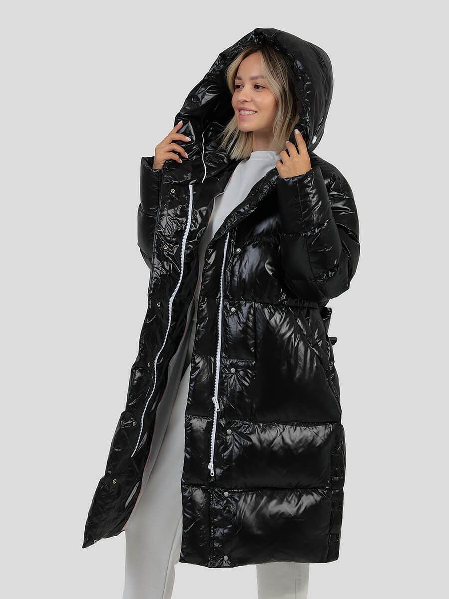 JACB519-01 Куртка женский черный+100% полиэстер