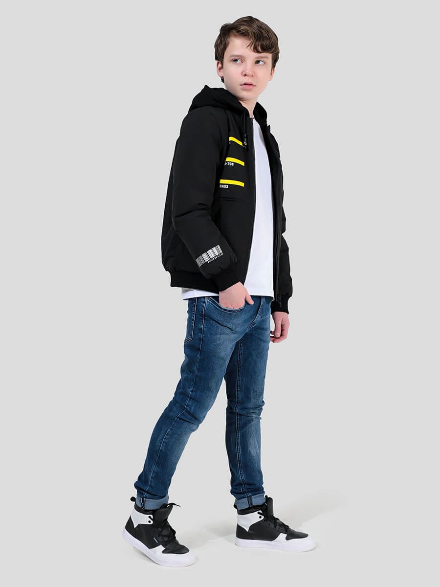 JAC303-01 Куртка для мальчиков черный+100% полиэстер