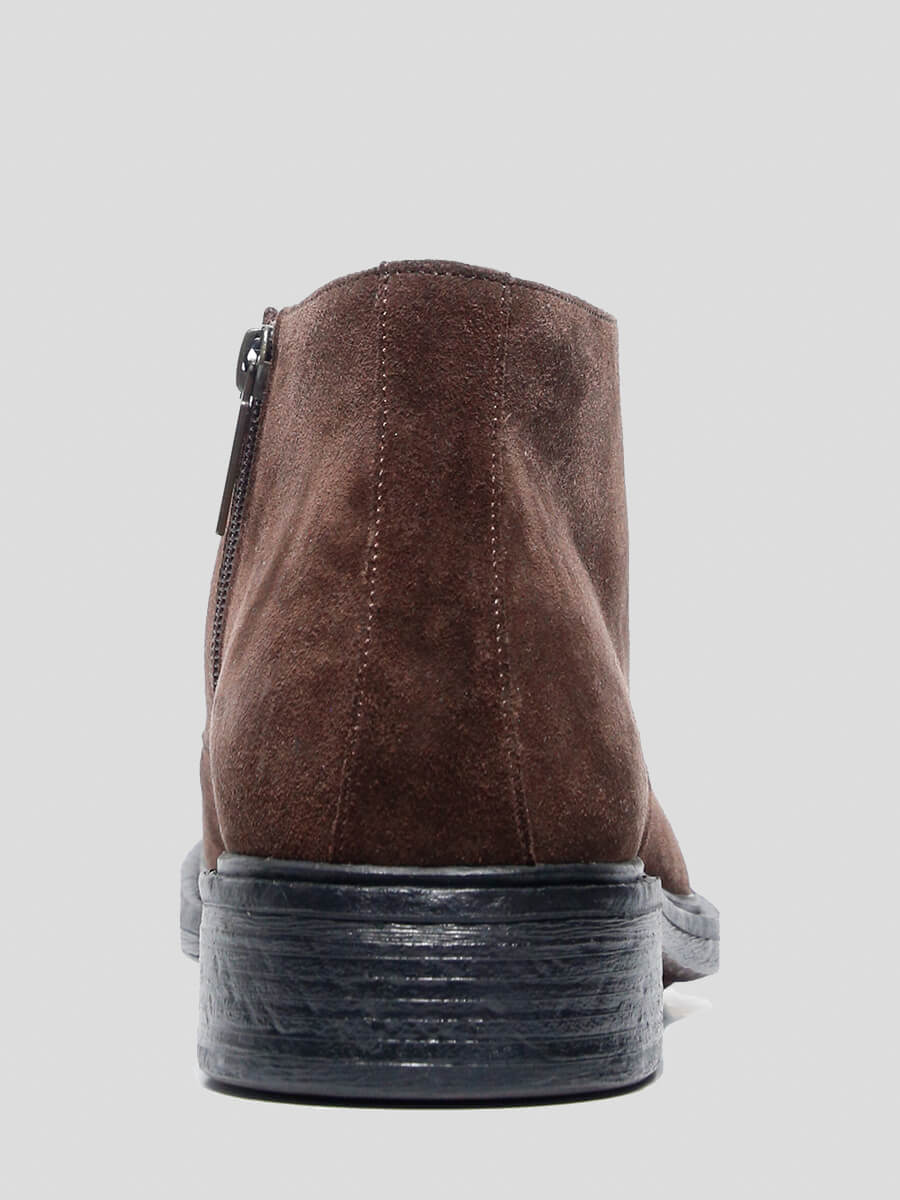 M253547 Ботинки мужской коричневый+натуральный спилок