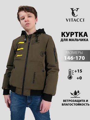 JAC303-18 Куртка для мальчиков хаки+100% полиэстер