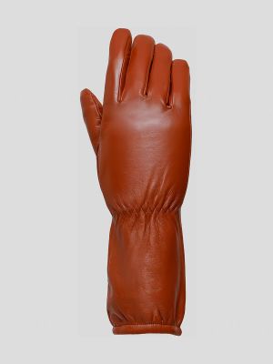 GL22015-13 Перчатки женский рыжий+натуральная кожа