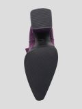 1847442 Полусапоги женский фиолетовый+искусственный велюр