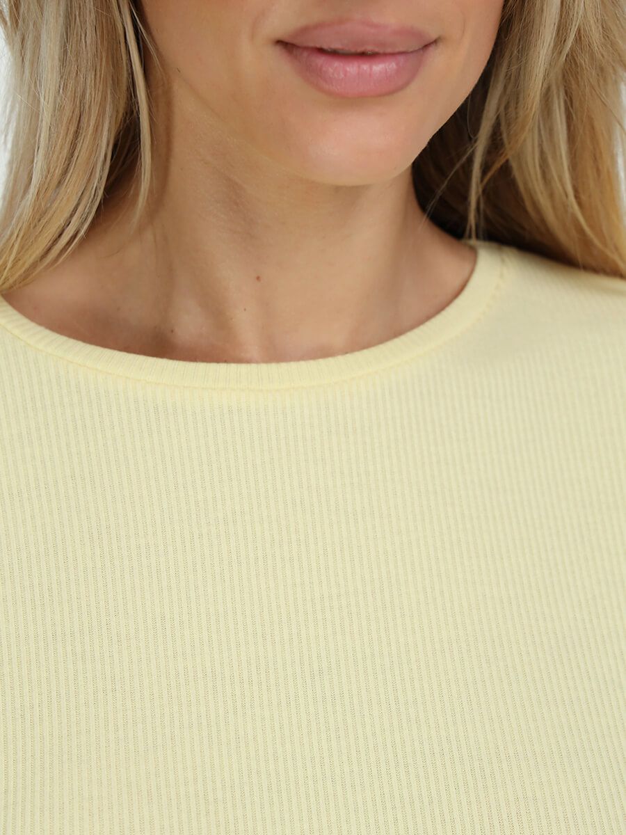 TR9458-27 Пижама (футболка+шорты) женская желтый+62% полиэстер, 33% вискоза, 5% эластан