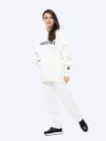 EF8502-02 Комплект (джемпер с капюшоном+брюки) женский белый+70% хлопок, 30% полиэстер