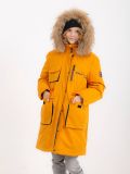 JAC2107-2 Куртка для девочек желтый+100% полиэстер
