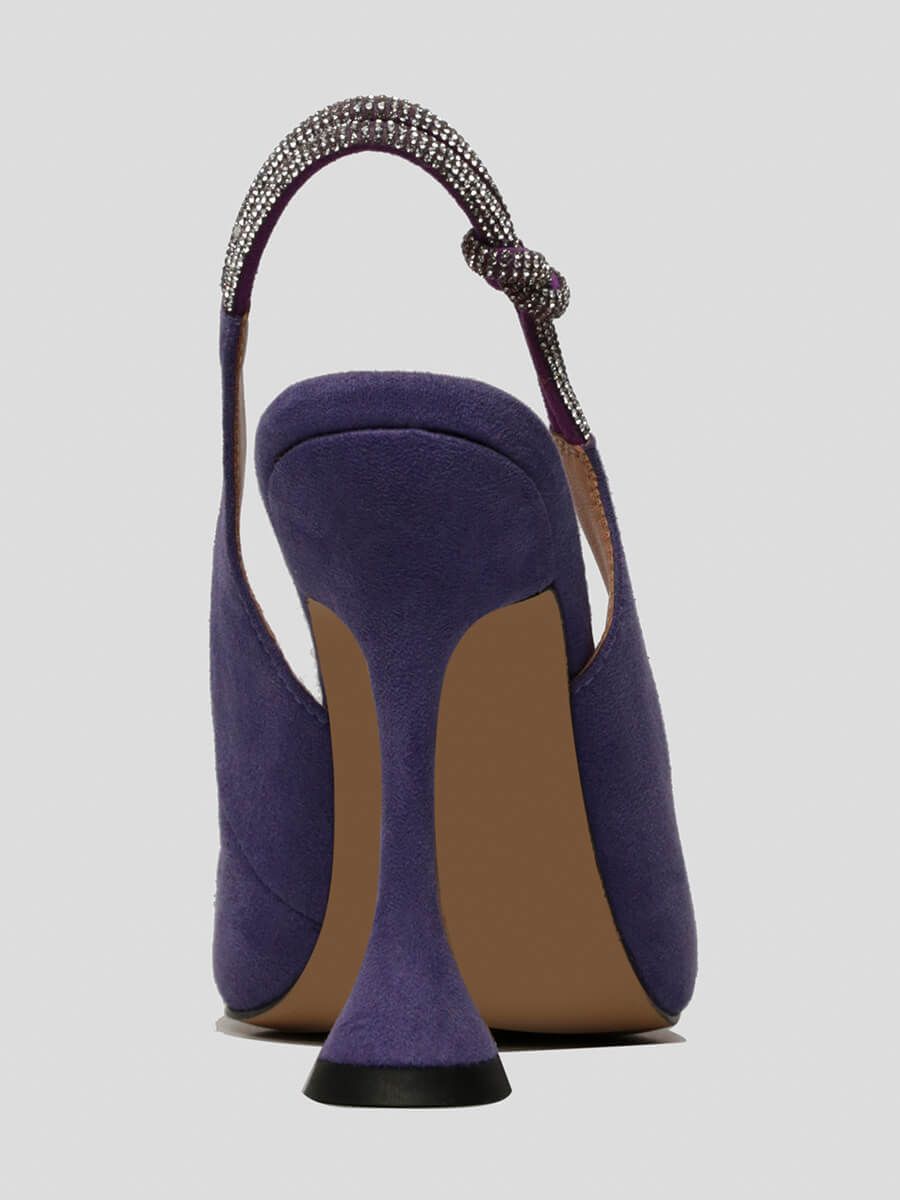 1847068 Туфли летние женский фиолетовый+искусственный велюр