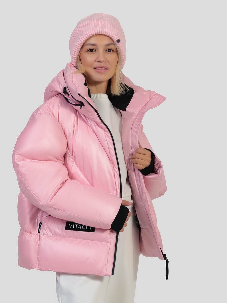 JACB102-15 Куртка женский розовый+100% полиэстер