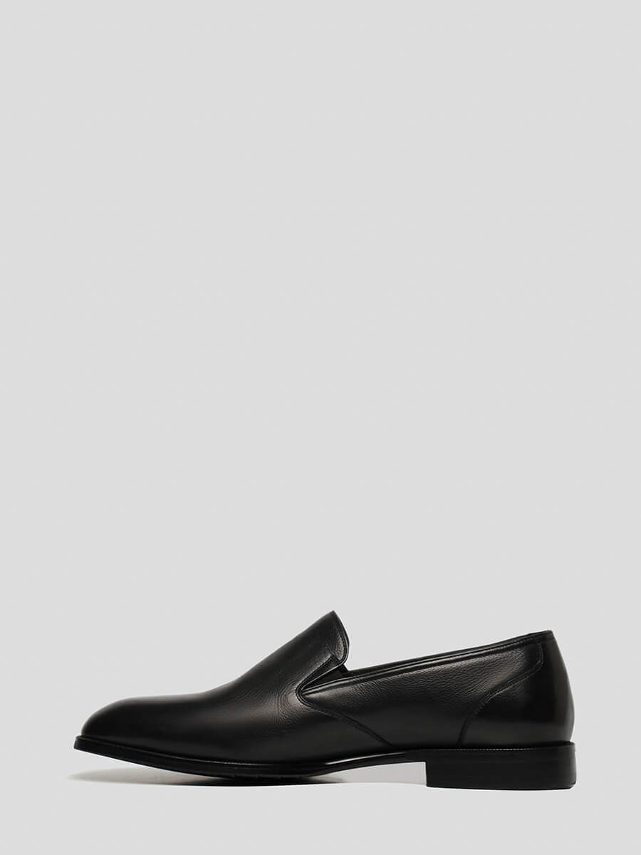 M1021857 Туфли мужской черный+натуральная кожа