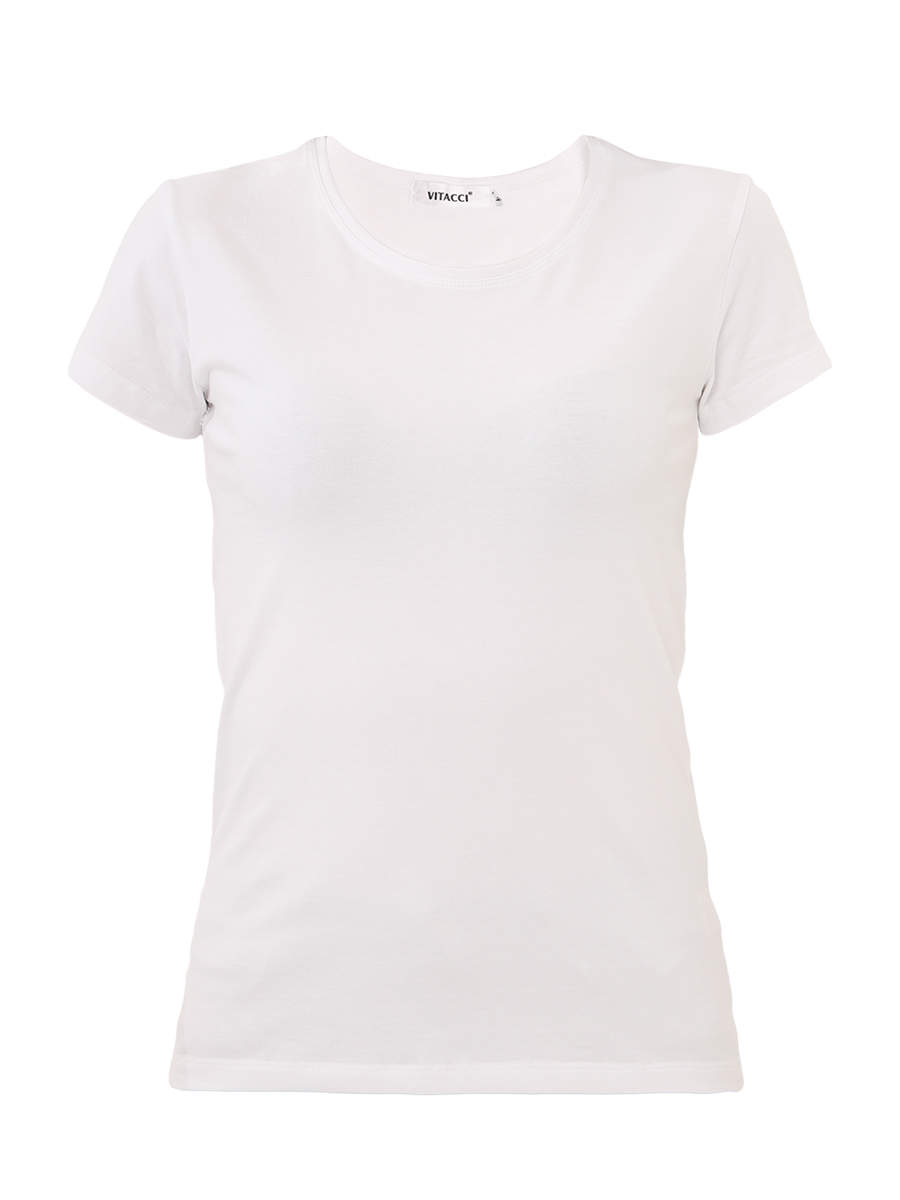 TSWVP004 Комплект футболок женских (2 шт.) белый, пудровый+95% хлопок, 5% спандекс