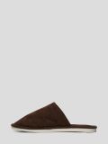 SLIP822-04 Тапочки мужской коричневый+текстиль