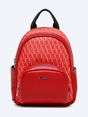 PT1356-03 Рюкзак женский красный+искусственная кожа