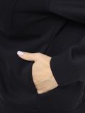 TE8060-01 Куртка спортивная женский черный+80% хлопок, 20% полиэстер