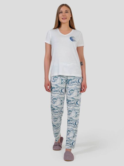 Пижама (футболка+брюки) TR507-02   