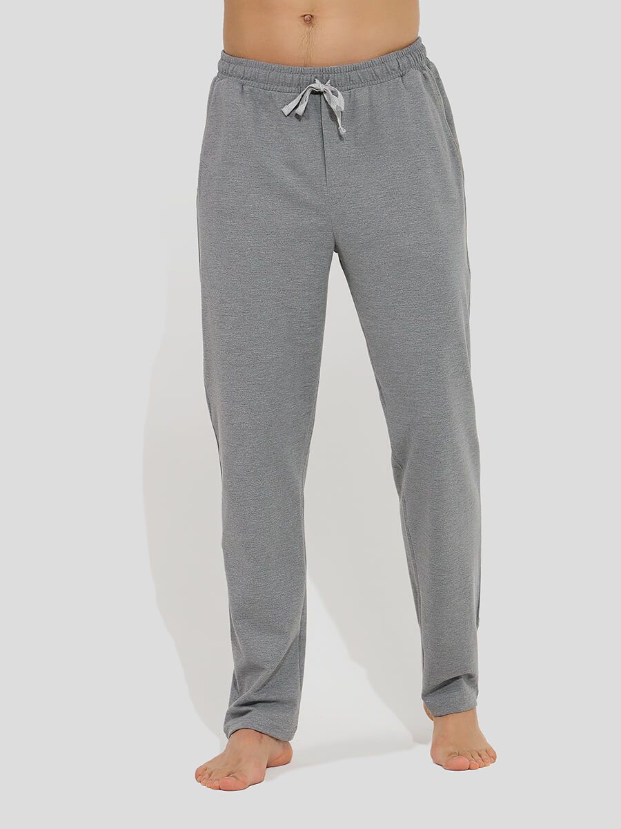 TRM503-07 Пижама (футболка+брюки) мужская серый+50% хлопок, 50% полиэстер