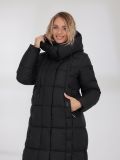 CLA395-01 Пальто женское черный+100% полиэстер