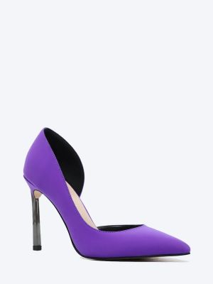 2390130 Туфли женский фиолетовый+текстиль