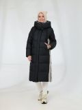 CLA389-31 Пальто женское черный+100% полиэстер