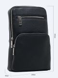 SUM318-01 Рюкзак мужской черный+искусственная кожа