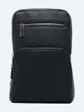 SUM318-01 Рюкзак мужской черный+искусственная кожа