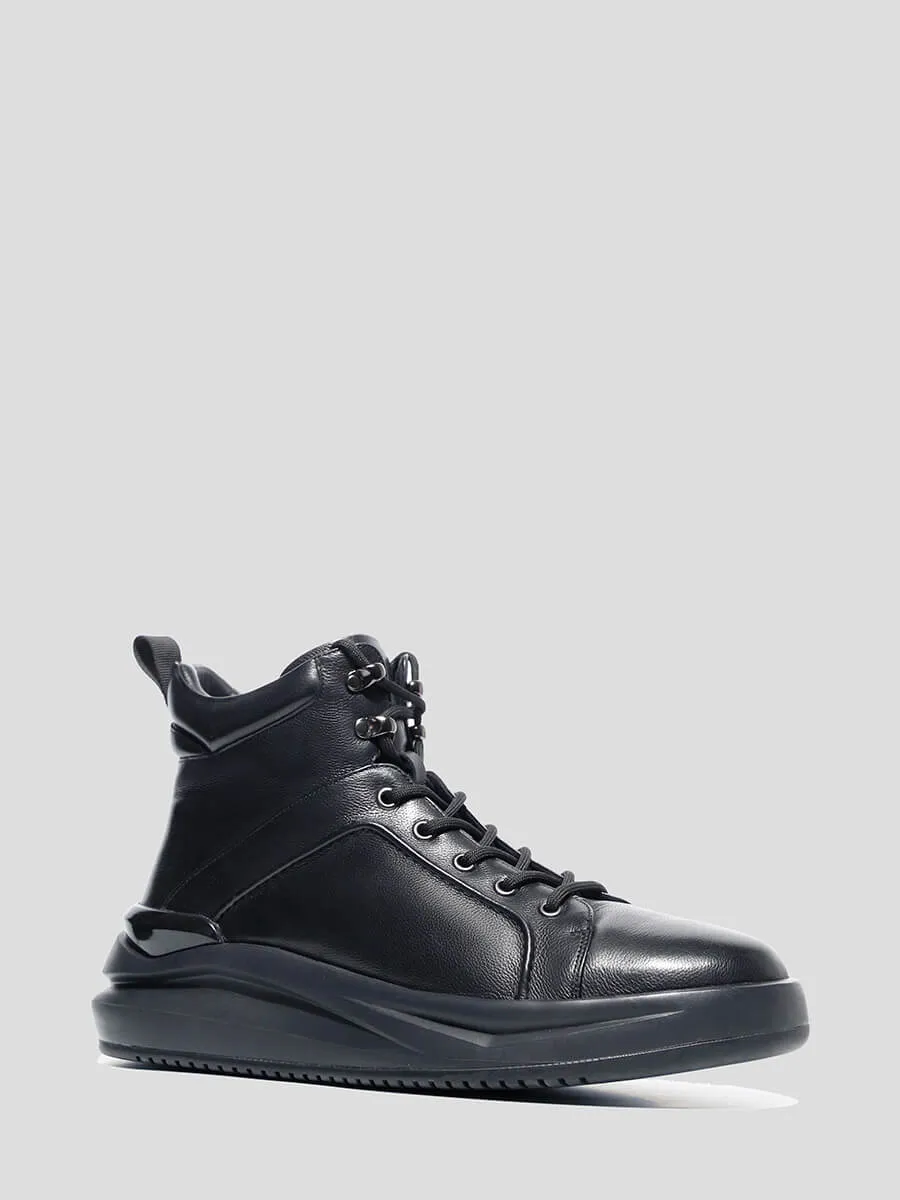 M1781580 Ботинки мужской черный+натуральная кожа