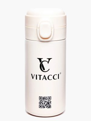Термокружка брендированная VITACCI, молочный, 320 мл