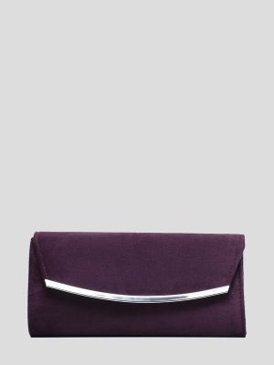 C1009-16 Клатч женский фиолетовый+искусственная замша