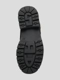 1848102M Ботинки женский черный+натуральный спилок