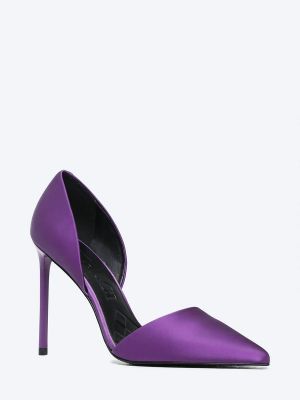 1493458 Туфли женский фиолетовый+натуральная кожа